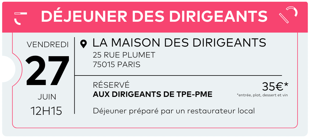 Déjeuner des dirigeants Paris 27 juin